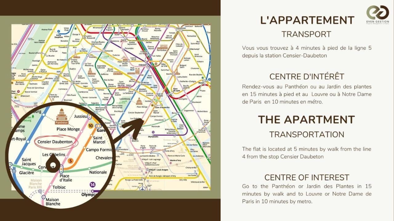 Studio 2Pers#Mouffetard#Port-Royal#La Sorbonne Paris Bagian luar foto